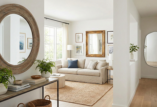 Зеркало интерьерное настенное в раме: как выбрать для дома