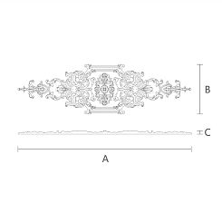 Резная накладка N-422