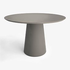 Стол Camelot 002-015 в серой отделке — круглый стол для современного интерьера, вид спереди