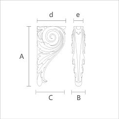 Резной кронштейн KR-004
