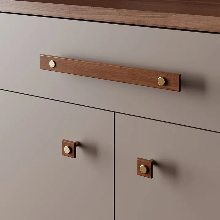 Ручка мебельная Xylon HL-056-1M из массива дерева с покрытием Ставрос. Скоба эргономичной формы для кухонь, шкафов, комодов, натуральная текстура