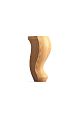 Классическая деревянная гнутая ножка