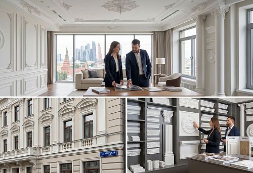 Лепнина купить в Москве: как выбрать полиуретановый декор для квартиры, дома и фасада