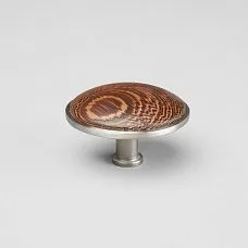 Мебельная кнопка Ton HL-058-2M из африканской древесины венге темного шоколадного цвета