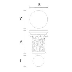Резная капитель KL-045