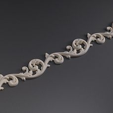 Декоративная лепнина KPU‑043 из полиуретана для стен и потолка. Классический погонаж Ставрос под покраску