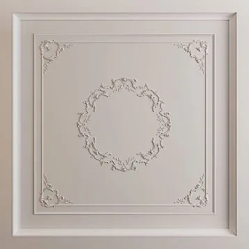 Комплект лепного декора CPU-P3 для потолка в классическом стиле