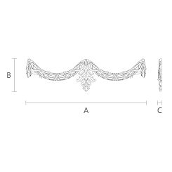 Резная накладка N-031