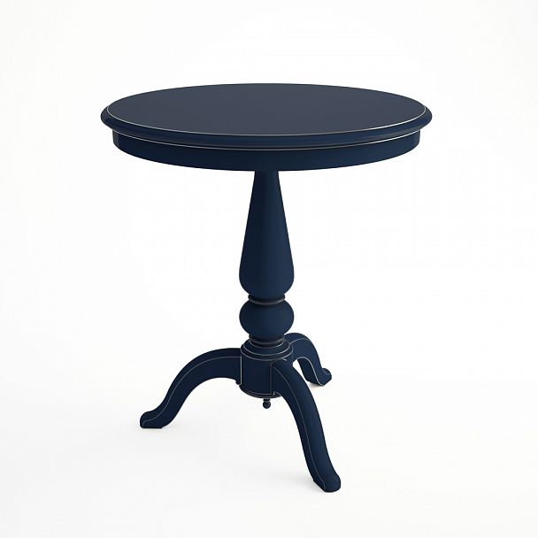 Стол со столешницей ST-023 круглой формы и гладкой поверхностью черрный