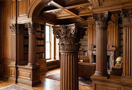 Пилястры и капители: деревянные архитектурные элементы интерьера