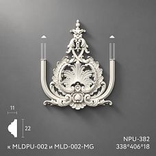 Легкая полиуретановая накладка для оформления потолка NPU-382