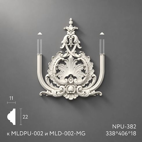 Лепнина из полиуретана NPU-382