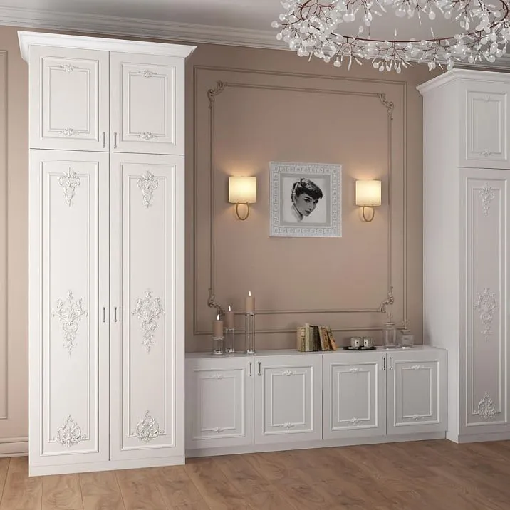 Декоративный элемент MLD-4-2.1 на фасаде шкафа в классическом стиле