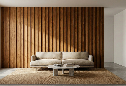 Рейка интерьерная дуб и акцентная стена: как одна стена меняет весь интерьер