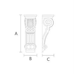 Резной кронштейн KR-030