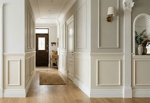 Реечная перегородка и плинтус МДФ в кабинете: как собрать строгий интерьер с тёплым деревом