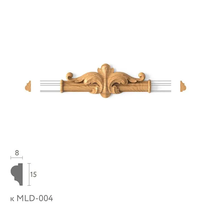 Декоративный элемент соединительный N-401.1 из дерева