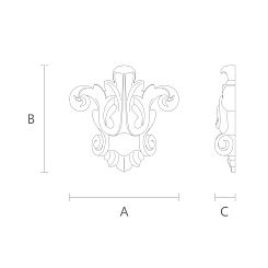 Резная накладка N-225