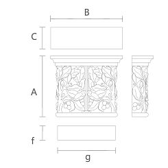 Резная капитель KL-054