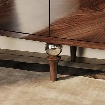 Точеная мебельная ножка MN-217 из дерева для столиков, пуфов, табуретов