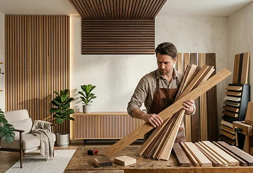 Декоративные рейки из дерева: как выбрать рейки для стен, мебели и интерьера