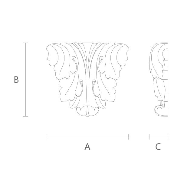 Геометрический мотив в декоре из дерева чертеж