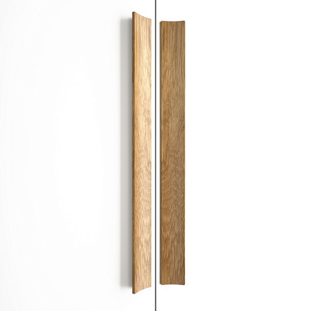 Красивая и удобная деревянная ручка для мебели  Twist HL-020 на дверцах