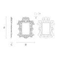 Изысканная Резная Рама Для Картины RM-017 чертеж