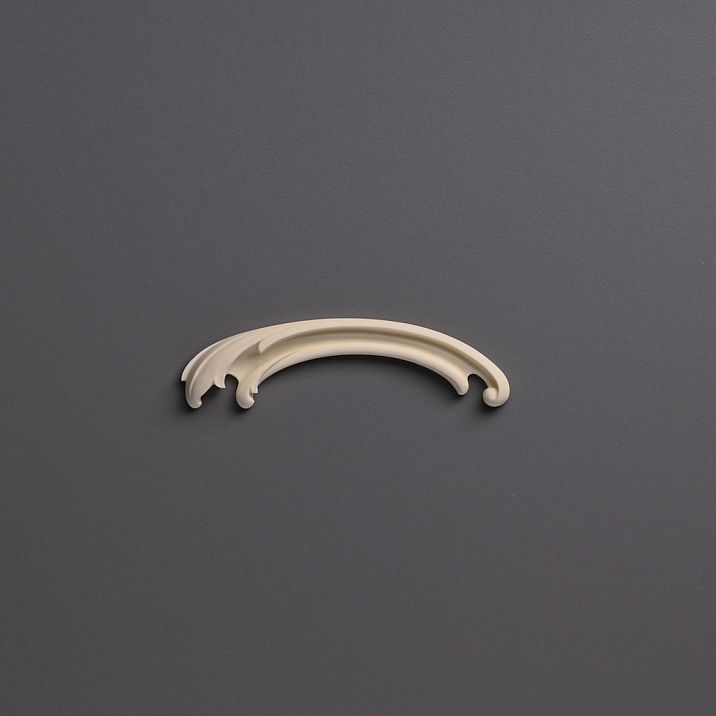 Резная накладка NPU-432L из полиуретана STAVROS с тремя плавными волнообразными дугами для горизонтального декора, левая версия фото