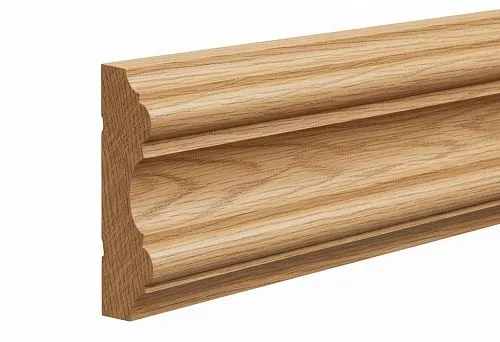Деревянный потолочный молдинг под покраску с рельефным профилем для стильного интерьера