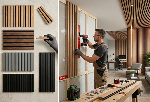 Реечные панели для стен и потолка: виды, размеры, монтаж и цены