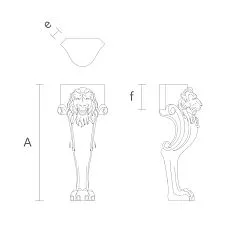 Чертежи классических ножек из дерева