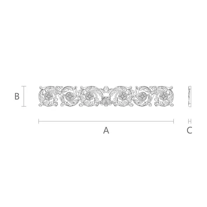 Деревянный декор N-076.1 чертеж