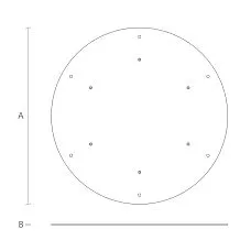 Монтажная пластина FUR-035 чертеж