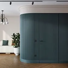 реечная панель pan-001 гибкая декоративная панель из мдф вертикальные рейки крупный план