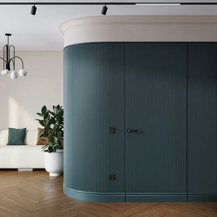 реечная панель pan-001 гибкая декоративная панель из мдф вертикальные рейки крупный план