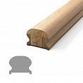 Поручень деревянный (перила), используется в конструкциях лестничных ограждений  Производится из качественно переклеенного массива дуба и бука