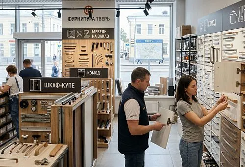 Как выбрать мебельную фурнитуру в Твери для кухни, шкафа, комода и мебели на заказ