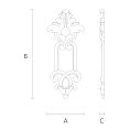 Резное изделие из дерева N-2101 чертеж