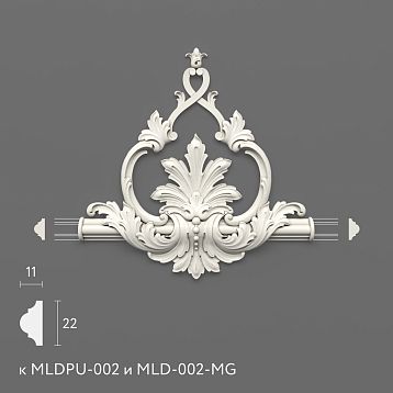 Лепнина из полиуретана MLDPU-2-2.1