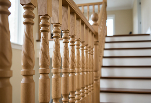 Балясины из дерева: породы, текстуры, финишные покрытия