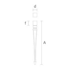 Резная мебельная ножка MN-140