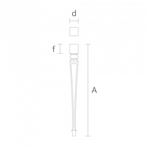 Резная мебельная ножка MN-140