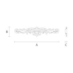 Резная накладка N-032