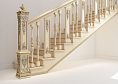 Резные столбы для лестниц из дерева в классическом стиле фото