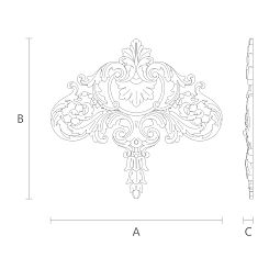 Резная накладка N-191