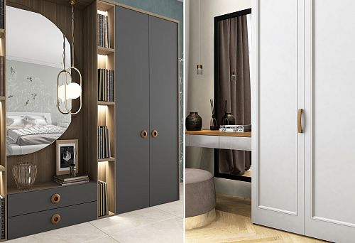 Дизайнерское оформление интерьера в деревянном доме с натуральными материалами.