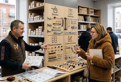 Как выбрать мебельную фурнитуру в Иваново для кухни, шкафа, комода и мебели на заказ