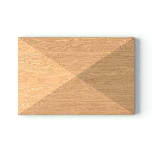Резная розетка из дерева R-056 — прямоугольный декоративный элемент для украшения мебели и интерьера  Универсальное изделие, подходящее под любой стиль проекта