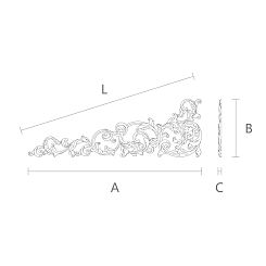 Резная накладка N-442L